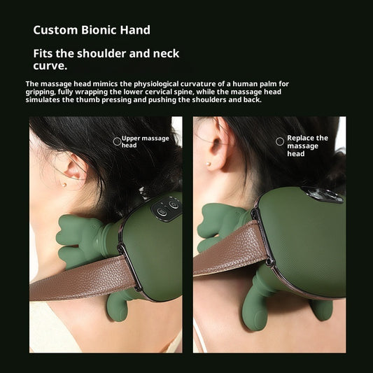 Electric Neck And Shoulder Muscle Massager Wireless Shoulder And Back Kneading Massage Shawl Neck Masajeador Relax Pain Relief
