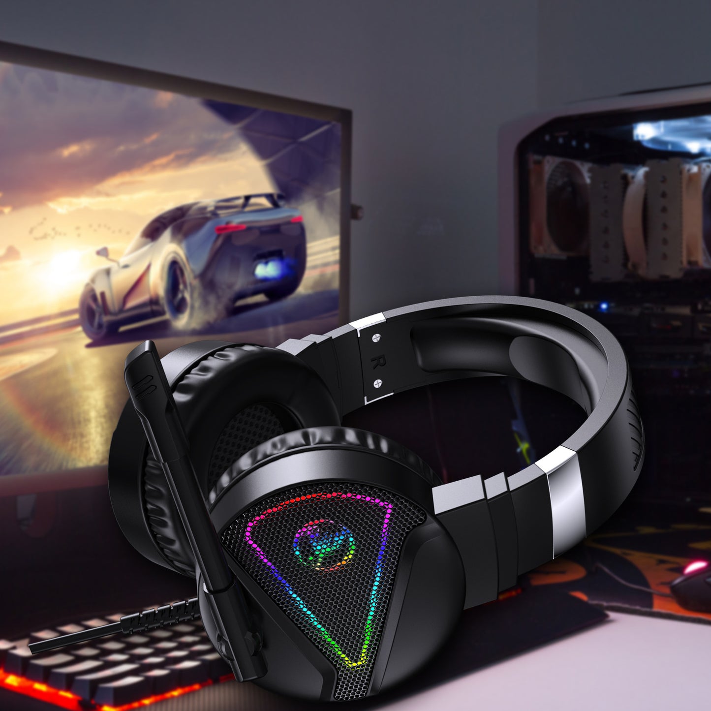 RGB Luminous ABS Headset